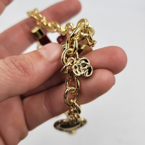 Dolce & Gabbana Gold-Tone Makeup Charm Bracelet - Picture 9 of 16